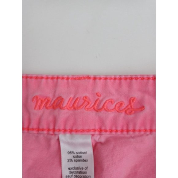 Maurices Women's Bright Pink Booty Shorts Size 5/6 Inseam 4" - Picture 5 of 6